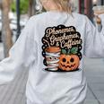 Halloween Teacher Phonemes Graphemes Caffeine Coffee Lover Women's Sweatshirt Back Print Ash Halloween Teacher Phonemes Graphemes Caffeine Coffee Lover Women's Sweatshirt Back Print Ash