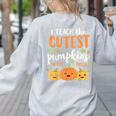 Halloween Teacher I Teach The Cutest Pumpkins In The Patch Women's Sweatshirt Back Print Ash Halloween Teacher I Teach The Cutest Pumpkins In The Patch Women's Sweatshirt Back Print Ash