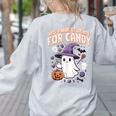 Halloween Teacher Trade Students For Candy Costume Women Women's Sweatshirt Back Print Ash