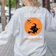 Halloween Teacher Witch Lets Eat Kids Punctuation Women's Sweatshirt Back Print Ash Halloween Teacher Witch Lets Eat Kids Punctuation Women's Sweatshirt Back Print Ash