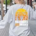 Halloween Teachers Science Math Teachers Love Brains Women's Sweatshirt Back Print Ash Halloween Teachers Science Math Teachers Love Brains Women's Sweatshirt Back Print Ash