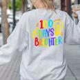 Happy 100th Day Of School 100 Days Brighter Girls Teacher Women's Sweatshirt Back Print Ash Happy 100th Day Of School 100 Days Brighter Girls Teacher Women's Sweatshirt Back Print Ash