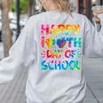 Happy 100th Day Of School Teacher Student 100 Days Tie Dye Men Women Kids Women's Sweatshirt Back Print Ash Happy 100th Day Of School Teacher Student 100 Days Tie Dye Men Women Kids Women's Sweatshirt Back Print Ash