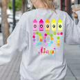 Happy Dot Day 2025 Teacher Kids Girls Colorful Polka Dot Day Women's Sweatshirt Back Print Ash Happy Dot Day 2025 Teacher Kids Girls Colorful Polka Dot Day Women's Sweatshirt Back Print Ash