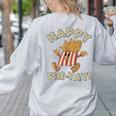 Happy Fri Yay Retro French Fries Friday Lovers Fun Teacher Women's Sweatshirt Back Print Ash Happy Fri Yay Retro French Fries Friday Lovers Fun Teacher Women's Sweatshirt Back Print Ash