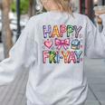 Happy Fri-Yay Teacher Fry Yay Friday Weekend Cute Fri-Yay Women's Sweatshirt Back Print Ash Happy Fri-Yay Teacher Fry Yay Friday Weekend Cute Fri-Yay Women's Sweatshirt Back Print Ash