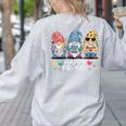 Happy Fri-Yay Teacher Fry Yay Friday Weekend Fri-Yay Women's Sweatshirt Back Print Ash