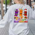 Happy Hallothanksmas Halloween Thanksgiving Pencils Teachers Women's Sweatshirt Back Print Ash Happy Hallothanksmas Halloween Thanksgiving Pencils Teachers Women's Sweatshirt Back Print Ash