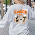 Haunted By 6-7 Halloween Math Teacher Joke Women's Sweatshirt Back Print Ash Haunted By 6-7 Halloween Math Teacher Joke Women's Sweatshirt Back Print Ash