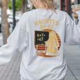 Haunted By 67 Ghost Math Joke Student Halloween Nerd Teacher Women's Sweatshirt Back Print Ash