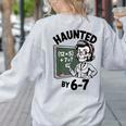 Haunted 67 Skeleton Math Teacher Halloween Costume Math Pun Women's Sweatshirt Back Print Ash Haunted 67 Skeleton Math Teacher Halloween Costume Math Pun Women's Sweatshirt Back Print Ash