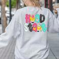Head Start Team Homeschool Teacher Headstart Back To School Women's Sweatshirt Back Print Ash