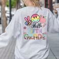 Hello 5th Grade Boy Girl Teacher Back To School 5th Grade Women's Sweatshirt Back Print Ash Hello 5th Grade Boy Girl Teacher Back To School 5th Grade Women's Sweatshirt Back Print Ash