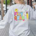 Hello Fifth Grade Team 5th Grade Back To School Teacher Kids Women's Sweatshirt Back Print Ash Hello Fifth Grade Team 5th Grade Back To School Teacher Kids Women's Sweatshirt Back Print Ash