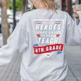 Some Heroes Wear Capes Others Teach 4th Grade Teacher Men Women Kids Women's Sweatshirt Back Print Ash Some Heroes Wear Capes Others Teach 4th Grade Teacher Men Women Kids Women's Sweatshirt Back Print Ash