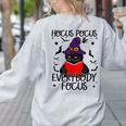 Hocus Pocus Everybody Focus Halloween Teacher For Men Women Women's Sweatshirt Back Print Ash Hocus Pocus Everybody Focus Halloween Teacher For Men Women Women's Sweatshirt Back Print Ash