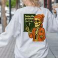 HUGvyn Halloween Skeleton Six Seven 67 Meme PEMDAS Teacher Women's Sweatshirt Back Print Ash HUGvyn Halloween Skeleton Six Seven 67 Meme PEMDAS Teacher Women's Sweatshirt Back Print Ash