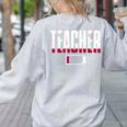 Humor Teacher Empty Battery Power Men Women Women's Sweatshirt Back Print Ash Humor Teacher Empty Battery Power Men Women Women's Sweatshirt Back Print Ash