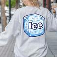 Ice Halloween Pun Costume Easy Lazy Team Group Teacher Women's Sweatshirt Back Print Ash