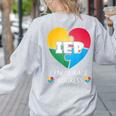IEP I Encourage Progress Special Education School Teacher Women's Sweatshirt Back Print Ash IEP I Encourage Progress Special Education School Teacher Women's Sweatshirt Back Print Ash