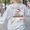 I'Ll Just Wait Until It's Quiet Skeleton Teacher Christmas Women's Sweatshirt Back Print Ash I'Ll Just Wait Until It's Quiet Skeleton Teacher Christmas Women's Sweatshirt Back Print Ash