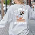 I’Ll Just Wait Until It’s Quiet Skeleton Teacher Women's Sweatshirt Back Print Ash I’Ll Just Wait Until It’s Quiet Skeleton Teacher Women's Sweatshirt Back Print Ash