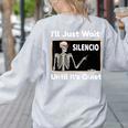I'Ll Just Wait Until It's Quiet Spanish Teacher Halloween Men Women Kids Women's Sweatshirt Back Print Ash