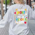 I'm Not Short I'm A Pre-K Teacher Size Back To School Women's Sweatshirt Back Print Ash I'm Not Short I'm A Pre-K Teacher Size Back To School Women's Sweatshirt Back Print Ash