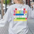 I'm A Teacher What's Your Superpower Back To School Women's Sweatshirt Back Print Ash