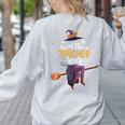Im The Teacher Witch Halloween Matching Group Costume Women's Sweatshirt Back Print Ash