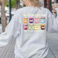 Inclusion Is My Jam And I'm Here To Spread It Sped Teacher Women's Sweatshirt Back Print Ash Inclusion Is My Jam And I'm Here To Spread It Sped Teacher Women's Sweatshirt Back Print Ash