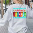 THE INFLUENCE OF A GREAT TEACHER IS NEVER ERASED Teaching For Men Women Girls Kids Women's Sweatshirt Back Print Ash THE INFLUENCE OF A GREAT TEACHER IS NEVER ERASED Teaching For Men Women Girls Kids Women's Sweatshirt Back Print Ash
