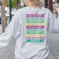 Their There And They'Re English Teacher Men Women Women's Sweatshirt Back Print Ash