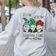 It's Fine We'Re Fine Gnome Pre-K Teacher Christmas Light For Men Women Women's Sweatshirt Back Print Ash It's Fine We'Re Fine Gnome Pre-K Teacher Christmas Light For Men Women Women's Sweatshirt Back Print Ash