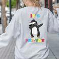 It's Fri-Yay Dabbing Penguin Friday Weekend Teacher Student Women's Sweatshirt Back Print Ash It's Fri-Yay Dabbing Penguin Friday Weekend Teacher Student Women's Sweatshirt Back Print Ash