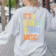 It's A Good Day To Make Music Music Lover Teacher Women's Sweatshirt Back Print Ash It's A Good Day To Make Music Music Lover Teacher Women's Sweatshirt Back Print Ash