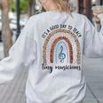 Its A Good Day To Teach Tiny Musicians Music Teacher Rainbow Women's Sweatshirt Back Print Ash