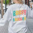 I´m Not Bossy I´m The Teacher Graduation Men Women Women's Sweatshirt Back Print Ash
