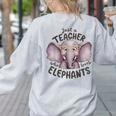 Just a Teacher Who Loves Elephants Elephant Lover Educator Women's Sweatshirt Back Print Ash Just a Teacher Who Loves Elephants Elephant Lover Educator Women's Sweatshirt Back Print Ash
