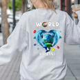 Be Kind Dolphin Autism Awareness Back To School Teacher Men Women Kids Women's Sweatshirt Back Print Ash Be Kind Dolphin Autism Awareness Back To School Teacher Men Women Kids Women's Sweatshirt Back Print Ash