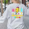 Kindergarten ABCD Rocks Teacher Student Back To School Women's Sweatshirt Back Print Ash Kindergarten ABCD Rocks Teacher Student Back To School Women's Sweatshirt Back Print Ash