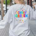 Kindergarten Crew Back To School Kindergarten Teacher Kids Women's Sweatshirt Back Print Ash