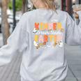Kindergarten Dream Ghost Team Fall Halloween Spooky Teachers Women's Sweatshirt Back Print Ash Kindergarten Dream Ghost Team Fall Halloween Spooky Teachers Women's Sweatshirt Back Print Ash