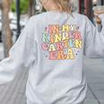 In My Kindergarten Era Retro Back To School Teacher Student Women's Sweatshirt Back Print Ash In My Kindergarten Era Retro Back To School Teacher Student Women's Sweatshirt Back Print Ash