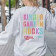 KINDERGARTEN ROCKS Teacher Crew Rock Star Kinder Team Women's Sweatshirt Back Print Ash KINDERGARTEN ROCKS Teacher Crew Rock Star Kinder Team Women's Sweatshirt Back Print Ash