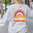 Kindergarten Teacher Pumpkin Patch Cute Women's Sweatshirt Back Print Ash Kindergarten Teacher Pumpkin Patch Cute Women's Sweatshirt Back Print Ash