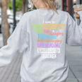 I Am A Kindergarten Teacher Shirt Creative Women's Sweatshirt Back Print Ash I Am A Kindergarten Teacher Shirt Creative Women's Sweatshirt Back Print Ash