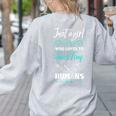 Kindergarten Teacher Shirt Humor Preschool Teacher Women's Sweatshirt Back Print Ash