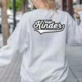 Kindergarten TEAM School Teacher Kinder Baseball-Style Shirt Women's Sweatshirt Back Print Ash
