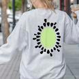 Kiwi Easy Costume Halloween Fruit Lover School Teacher Fun Women's Sweatshirt Back Print Ash Kiwi Easy Costume Halloween Fruit Lover School Teacher Fun Women's Sweatshirt Back Print Ash